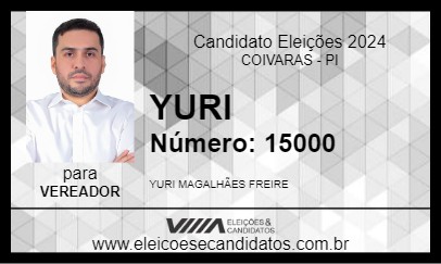 Candidato YURI 2024 - COIVARAS - Eleições