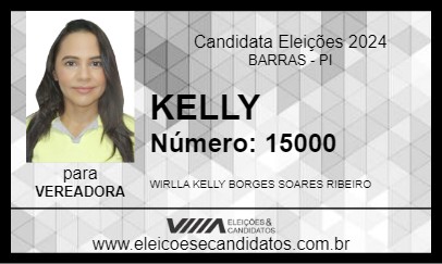 Candidato KELLY 2024 - BARRAS - Eleições