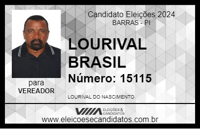 Candidato LOURIVAL BRASIL 2024 - BARRAS - Eleições