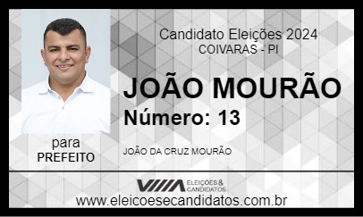 Candidato JOÃO MOURÃO 2024 - COIVARAS - Eleições