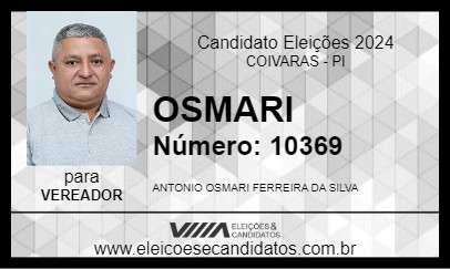 Candidato OSMARI 2024 - COIVARAS - Eleições