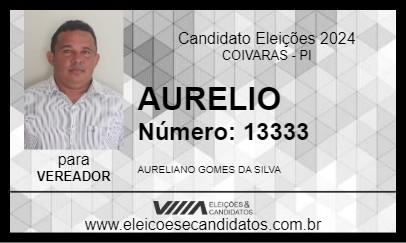 Candidato AURELIO 2024 - COIVARAS - Eleições