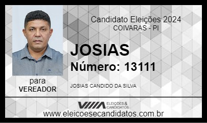 Candidato JOSIAS 2024 - COIVARAS - Eleições