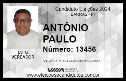 Candidato ANTÔNIO PAULO 2024 - BARRAS - Eleições