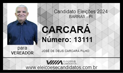 Candidato CARCARÁ 2024 - BARRAS - Eleições