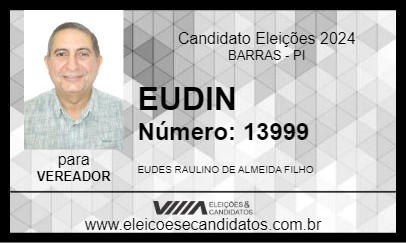 Candidato EUDIN 2024 - BARRAS - Eleições