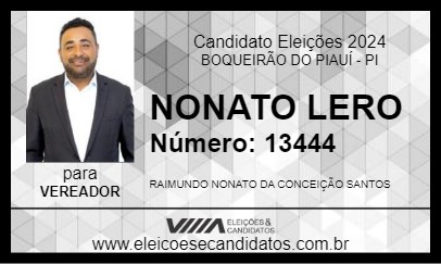 Candidato NONATO LERO 2024 - BOQUEIRÃO DO PIAUÍ - Eleições