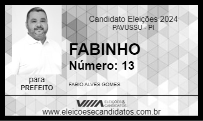 Candidato FABINHO 2024 - PAVUSSU - Eleições