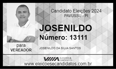 Candidato JOSENILDO 2024 - PAVUSSU - Eleições