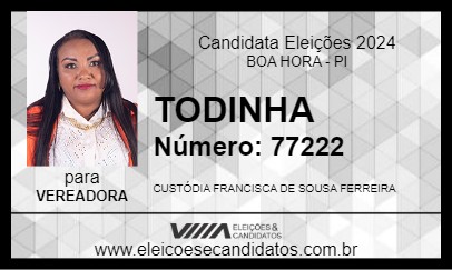 Candidato TODINHA 2024 - BOA HORA - Eleições