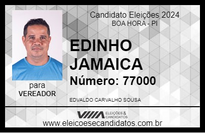 Candidato EDINHO JAMAICA 2024 - BOA HORA - Eleições