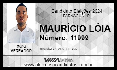 Candidato MAURÍCIO LÓIA 2024 - PARNAGUÁ - Eleições