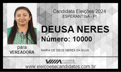 Candidato DEUSA NERES 2024 - ESPERANTINA - Eleições