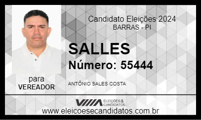 Candidato SALLES 2024 - BARRAS - Eleições