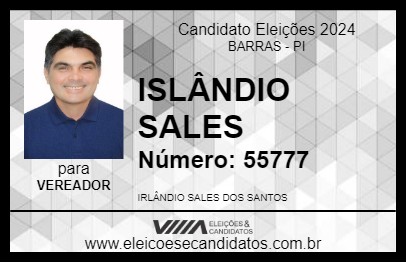 Candidato IRLÂNDIO 2024 - BARRAS - Eleições