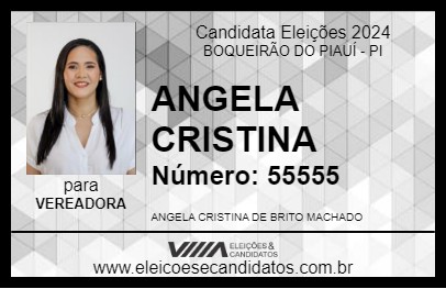 Candidato ANGELA CRISTINA 2024 - BOQUEIRÃO DO PIAUÍ - Eleições