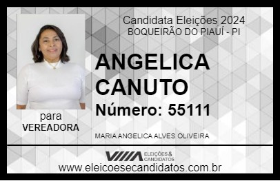 Candidato ANGELICA CANUTO 2024 - BOQUEIRÃO DO PIAUÍ - Eleições