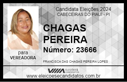 Candidato CHAGAS PEREIRA 2024 - CABECEIRAS DO PIAUÍ - Eleições