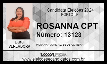 Candidato ROSANNA CPT 2024 - PORTO - Eleições