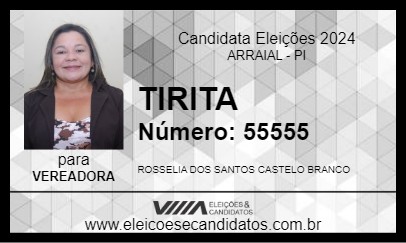 Candidato TIRITA 2024 - ARRAIAL - Eleições