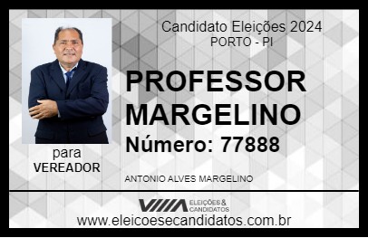 Candidato PROFESSOR MERGELINO 2024 - PORTO - Eleições