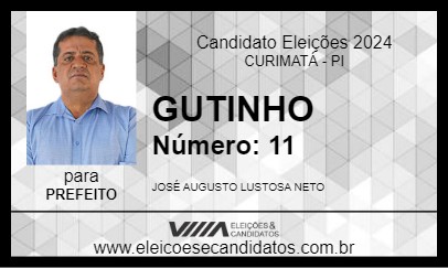 Candidato GUTINHO 2024 - CURIMATÁ - Eleições