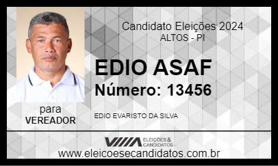 Candidato EDIO ASAF 2024 - ALTOS - Eleições