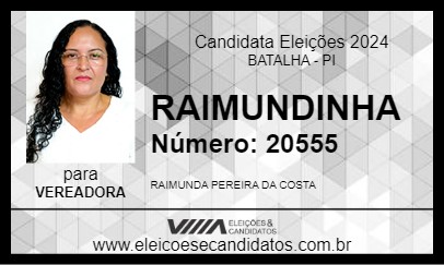 Candidato RAIMUNDINHA 2024 - BATALHA - Eleições