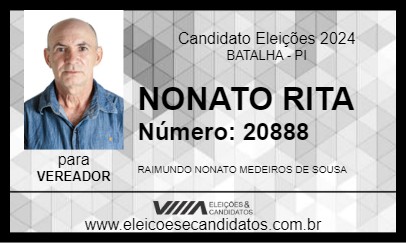 Candidato NONATO RITA 2024 - BATALHA - Eleições