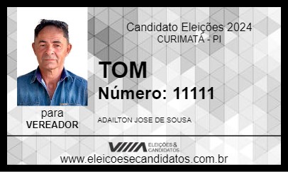 Candidato TOM 2024 - CURIMATÁ - Eleições