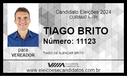 Candidato TIAGO BRITO 2024 - CURIMATÁ - Eleições