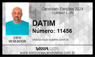 Candidato DATIM 2024 - CURIMATÁ - Eleições