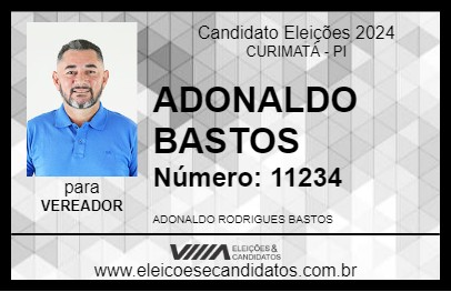 Candidato ADONALDO BASTOS 2024 - CURIMATÁ - Eleições