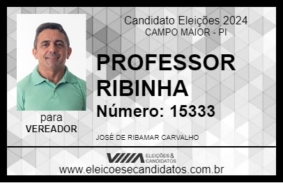 Candidato PROFESSOR RIBINHA 2024 - CAMPO MAIOR - Eleições