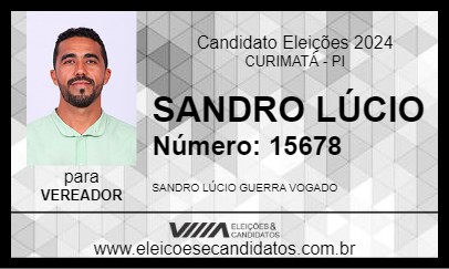 Candidato SANDRO LÚCIO 2024 - CURIMATÁ - Eleições