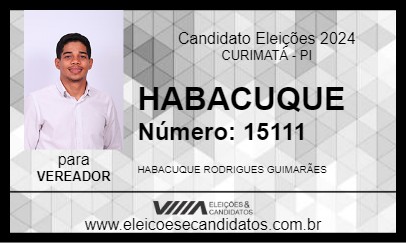 Candidato HABACUQUE 2024 - CURIMATÁ - Eleições