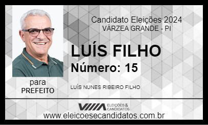 Candidato LUÍS FILHO 2024 - VÁRZEA GRANDE - Eleições