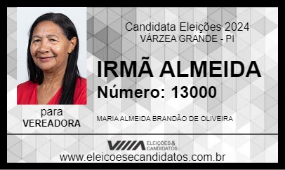 Candidato IRMÃ ALMEIDA 2024 - VÁRZEA GRANDE - Eleições