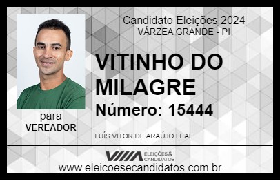 Candidato VITINHO DO MILAGRE 2024 - VÁRZEA GRANDE - Eleições