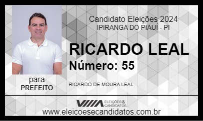 Candidato RICARDO LEAL 2024 - IPIRANGA DO PIAUÍ - Eleições