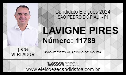 Candidato LAVIGNE PIRES 2024 - SÃO PEDRO DO PIAUÍ - Eleições