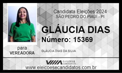 Candidato GLÁUCIA DIAS 2024 - SÃO PEDRO DO PIAUÍ - Eleições