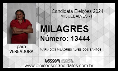 Candidato MILAGRES 2024 - MIGUEL ALVES - Eleições