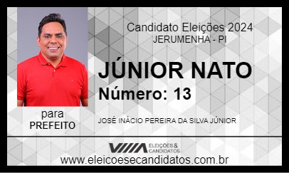 Candidato JÚNIOR NATO 2024 - JERUMENHA - Eleições