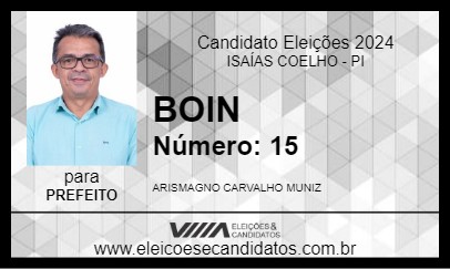 Candidato BOIN 2024 - ISAÍAS COELHO - Eleições