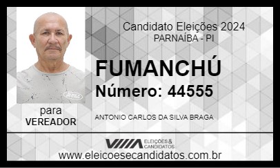 Candidato FUMANCHÚ 2024 - PARNAÍBA - Eleições