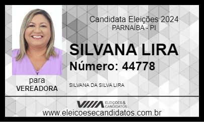 Candidato SILVANA LIRA 2024 - PARNAÍBA - Eleições