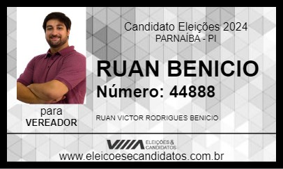 Candidato RUAN BENICIO 2024 - PARNAÍBA - Eleições