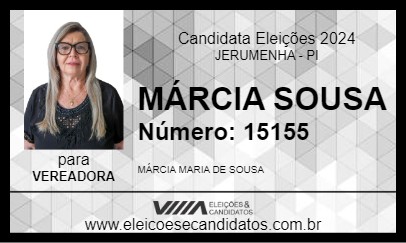 Candidato MÁRCIA SOUSA 2024 - JERUMENHA - Eleições