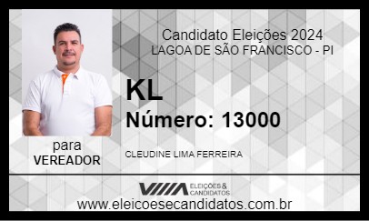 Candidato KL 2024 - LAGOA DE SÃO FRANCISCO - Eleições